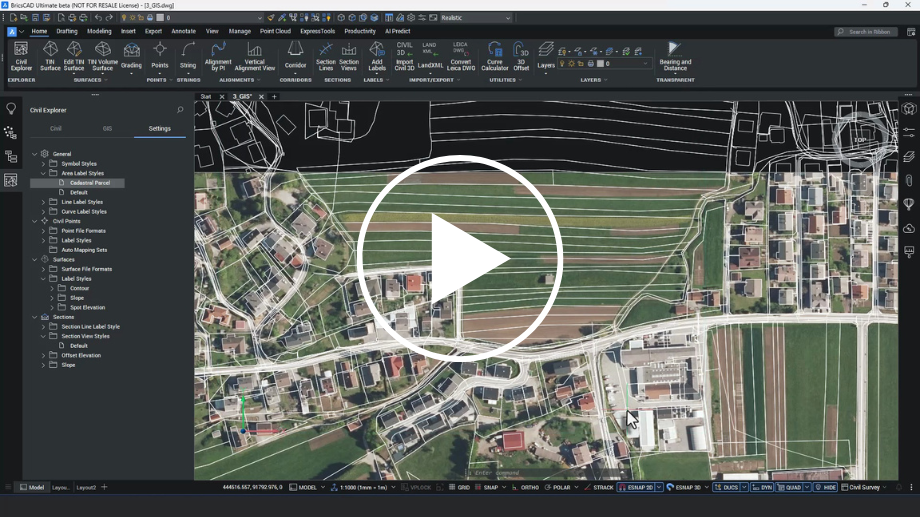 bricscad v26 - GIS
